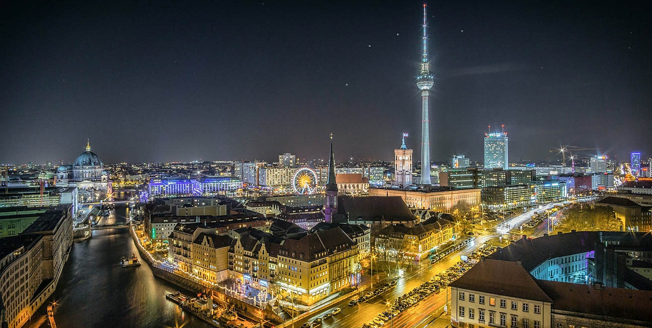 Berlin at night