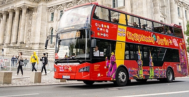 Hop on Hop off bus at Reichstag Building cover image
