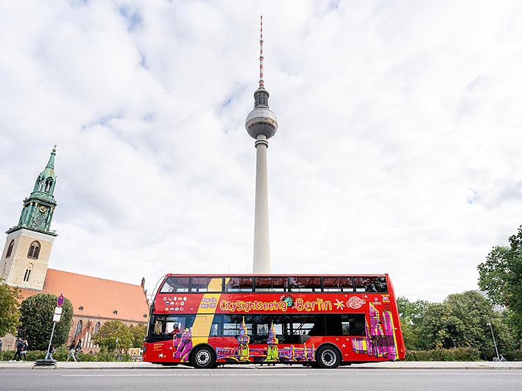 Hop on Hop off bus at TV Tower