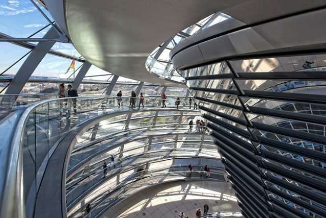 Inside Reichstag Building Dome